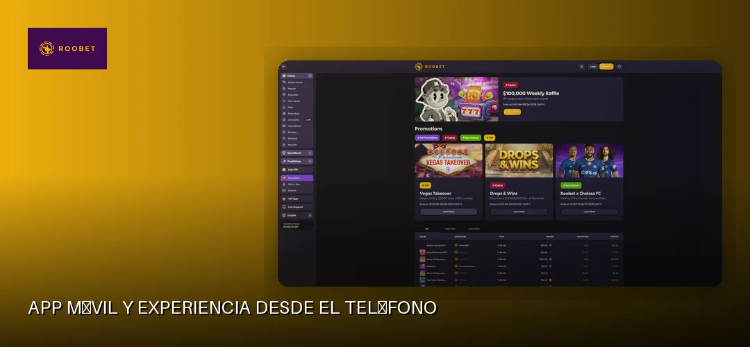 App móvil y experiencia desde el teléfono